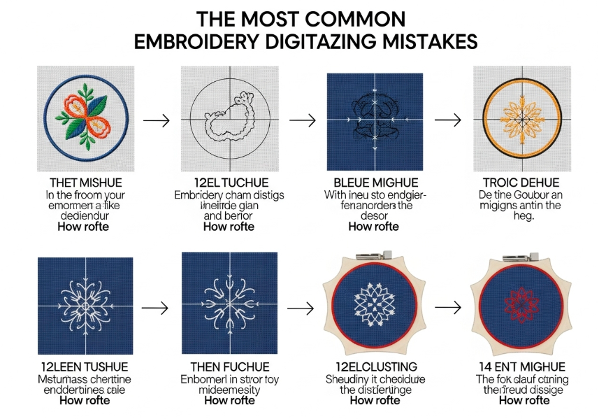 Common Embroidery Digitizing Mistakes